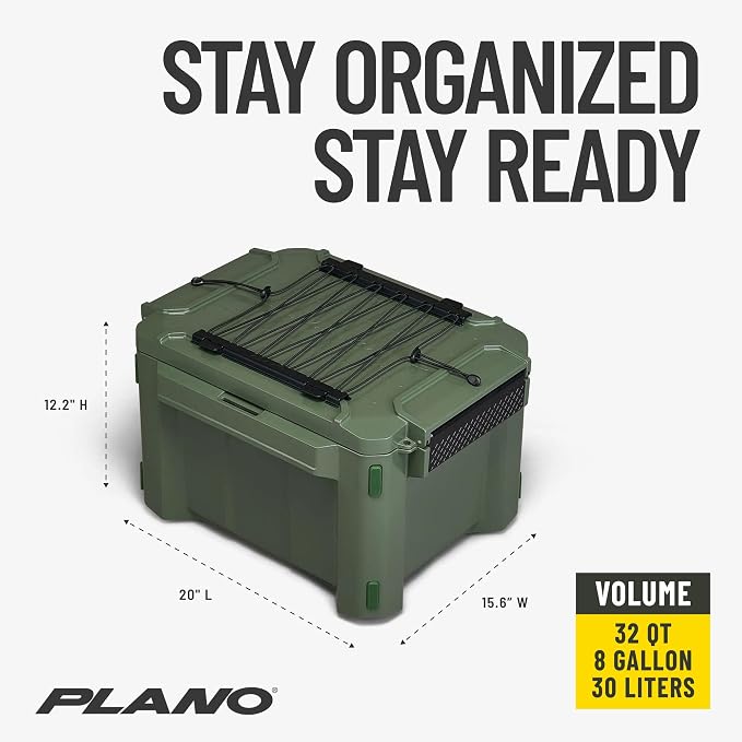 Plano GoNow Hunt Kit Waterproof Field Box System with Gun Cleaning Rest, MOLLE Board, Ammo Box, Modular Storage Organizer for Hunting Gear, Olive Drab
