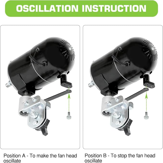hykolity 24 in. 6500 CFM High Velocity Industrial Wall Fan, 3-Speed Heavy Duty Wall Mount Oscillating Shop Fan for Commercial, Warehouse, Garage, Workshops, Factory, 2 Pack