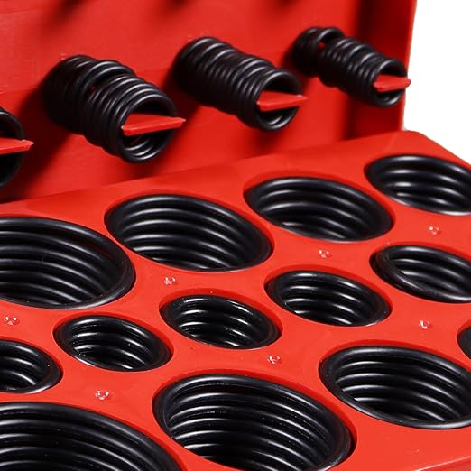 XBVV 419 PCS Universal Metric O-Ring Kit，32 Sizes Buna-N 70A Rubber O Ring Assortment Set for Various Car Auto Faucet Plumbing Pressure Washer Air or Gas Sealing Repair Resist Oil and Heat