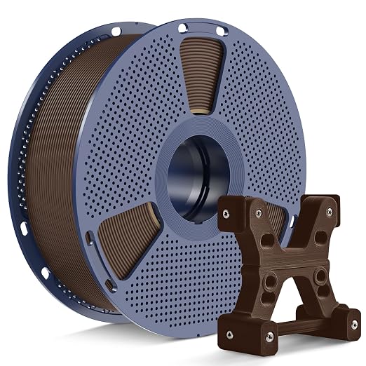 PETG Filament 1.75mm, Ultra Tough, Heat Optimized, Odorless, 1kg(2.2lbs) SUNLU PETG 3D Printer Filament, Dimensional Accuracy +/- 0.02mm, Coffee Brown