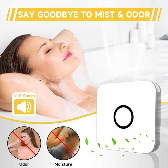 OFANKU 2-in-1 Bathroom Exhaust Fan with Light, 32W Quiet Vent Fan - 130 CFM & 1.5 Sones, 1200lm LED Light - 3000K/4000K/5000K Adjustable, Easy to Install, Bathroom Fans for Home, Bath, Hotel, Etc.