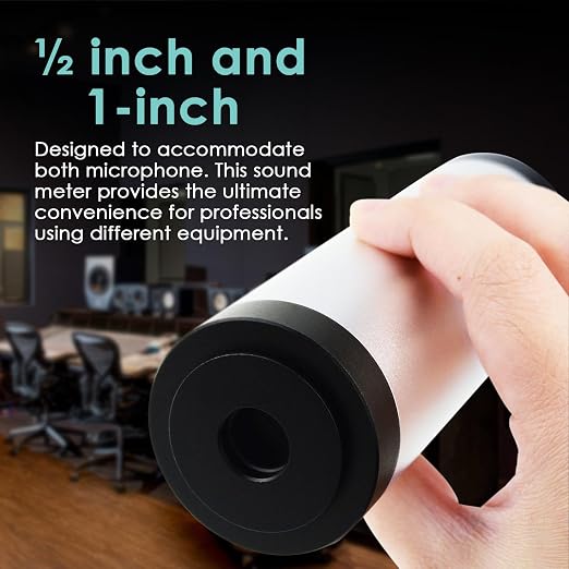 Sound Level Calibrator,Decibel Meter Calibration for Noise Measurement Reader,Output Sound Level 94dB & 114dB output levels for 1 inch and 1/2 inch Microphones