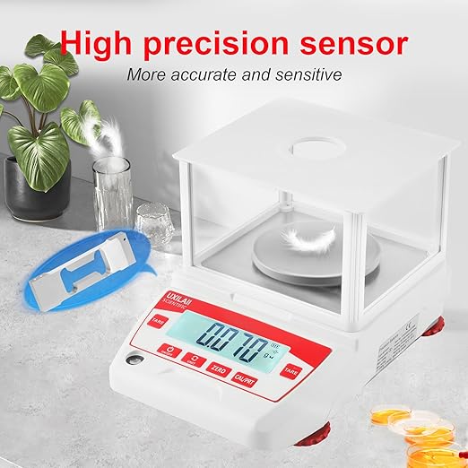 Analytical Balance 100g x 0.001g GN ct Unit Laboratory Scientific Electronic Balance Scale LCD Display with RS232 for Laboratory Schools Chemical LCD Display Windshield