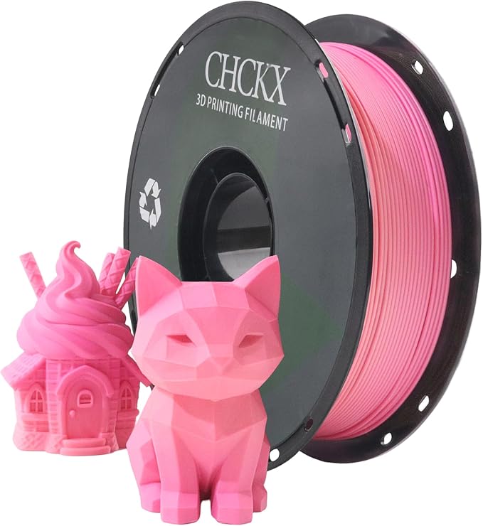 Matte Rainbow PLA 3D Printer Filament, 1.75mm, 1KG Spool (2.2lbs),Gradient Filament for Most FDM 3D Printers, Spring Pink
