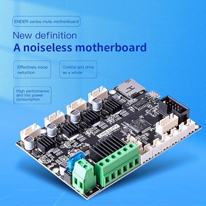 Official Creality New Upgrade Motherboard Silent Mainboard V4.2.7 for Ender 3 Customized and Non-Standard Matchingl Ender 3 Silent Mother Board, Also for Ender 3 Max/Ender 3 Neo/3 V2 Neo/3 Max Neo