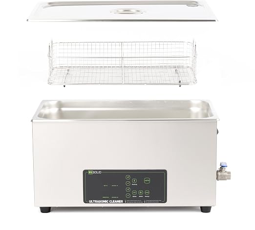 U.S. Solid 10 L Ultrasonic Cleaner - 28/40kHz Dual-Frequency Digital Ultrasonic Cleaning Machine with Heater, Timer, and Degas Function