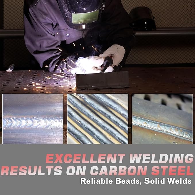 YESWELDER 140A MIG Welder with Lift TIG Torch, 110V Flux Core/Stick/Lift TIG