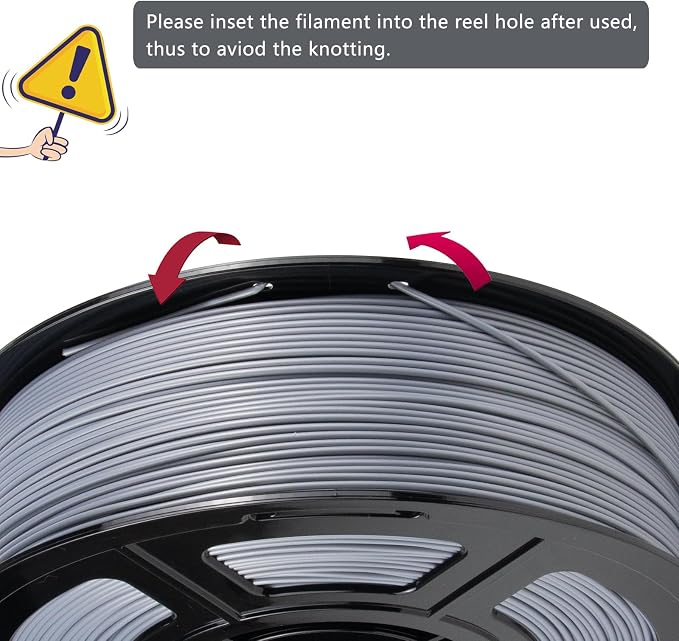 iSANMATE ASA Filament 1.75mm Silver 1KG, UV & Weather Resistant 3D Printer Filament Perfect for Outdoor Functional Parts, Dimensional Accuracy +/- 0.02mm, 1kg Spool (2.2lbs)