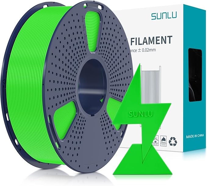 SUNLU High Speed PLA Filament 1.75mm, 1KG Green | 30mm/s - 600mm/s Print Range, High Speed 3D Printer Filament, Fast Printing, Neatly Wound, Dimensional Accuracy +/- 0.02mm