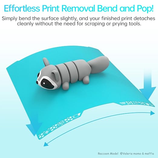 BIQU CryoGrip Pro Glacier Build Plate for Bambu-Lab H2C A2L 3D Printer, Low Temperature Printing, Double-Sided Spring Steel Sheet, Print Area 350x325mm, 1 Piece