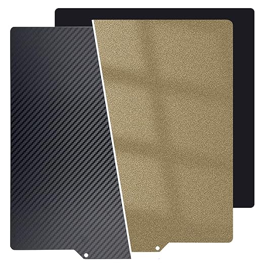 Upgraded 165x165mm Ender 2 pro Build Plate PEI Sheet,Smooth/Textured PET+PEI Spring Steel Heated Bed with Magntic Base for FlashForge Adventurer 3/Ender 2 pro/LulzBot Mini 2 Desktop 3D Printer