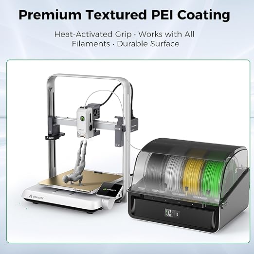 Creality Ender 3 V4 Build Plate 225x250mm Textured PEI Coating Spring Steel Magnetic Ender 3 V4 Bed Plate 3D Printer Build Plate for Creality Ender 3 V4