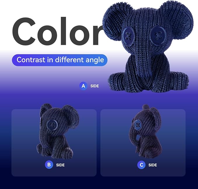 Chitu Systems Conjure Chameleon PLA 3D Printer Filament, 1.75mm Galaxy Dual Color Filament, Changing Color with Light and Angles, Blue Purple 3D Printing Filament 1KG/2.2lb