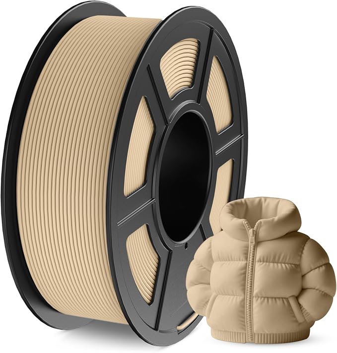 JAYO Matte PLA 3D Printer Filament 1.75mm Oak, Matte Surface Conceals Layer Lines Filament, 1.1kg (2.42 lbs) Spool, Accuracy +/- 0.02 mm, Fit Most FDM Printers