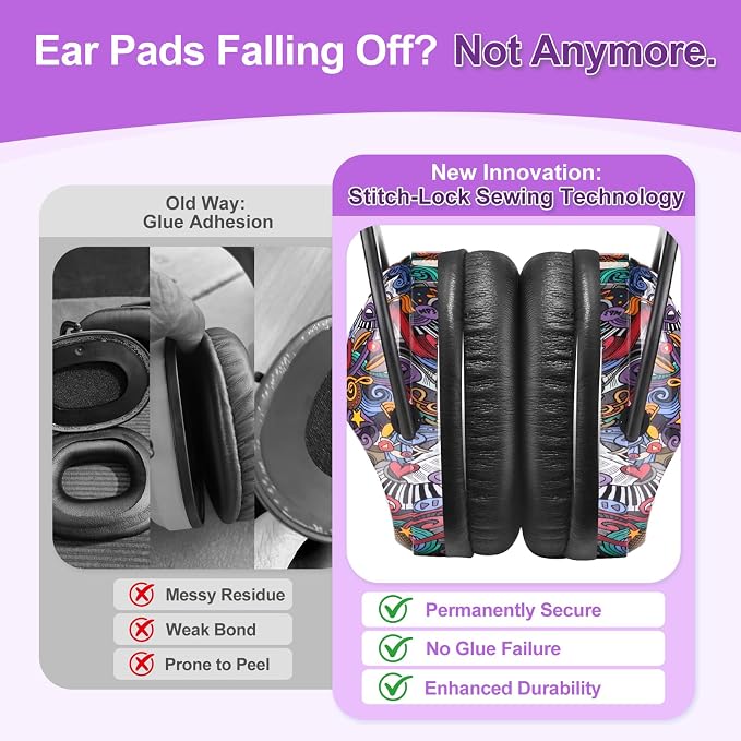 ZOHAN EM030 Kids Ear Protection, Noise Cancelling Headphones Ear Muffs for Autism Sensory, Safety Noise Reduction Hearing Protection for Monster Truck/Concerts/Fireworks/Air Shows