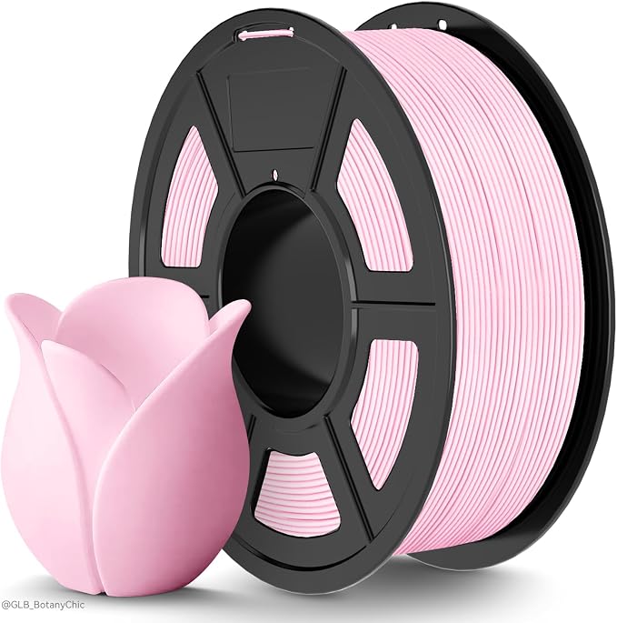 TECBEARS Sakura Pink Matte PLA Filament for High Speed 50-600mm/s Printing | 1KG PLA, Smooth Extrusion, Tangle Free, Vacuum Sealed, 1.75MM Filament ±0.02mm Accuracy Compatible with Most FDM Printers
