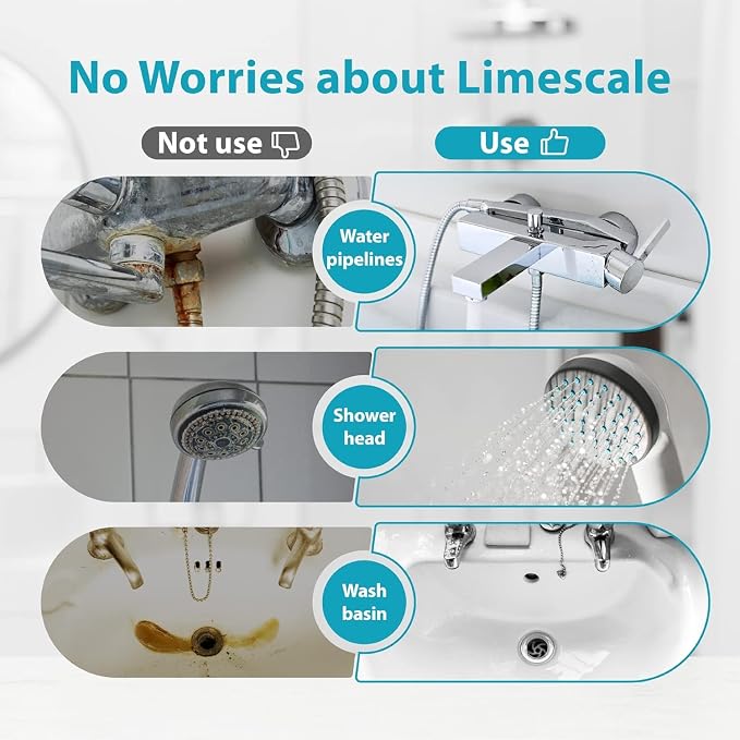 AQUA CREST AP431 AP430SS Whole House Scale Inhibitor Inline Water System and AP431 Replacement Cartridge, Bundle
