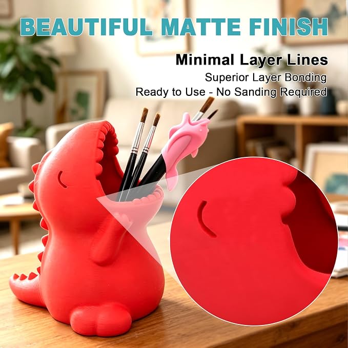 1.75mm Matte PLA Filament 8 Colors 250g 8 Pack, Low Warping Smooth Print 3D Printer Filament for Most FDM Printers