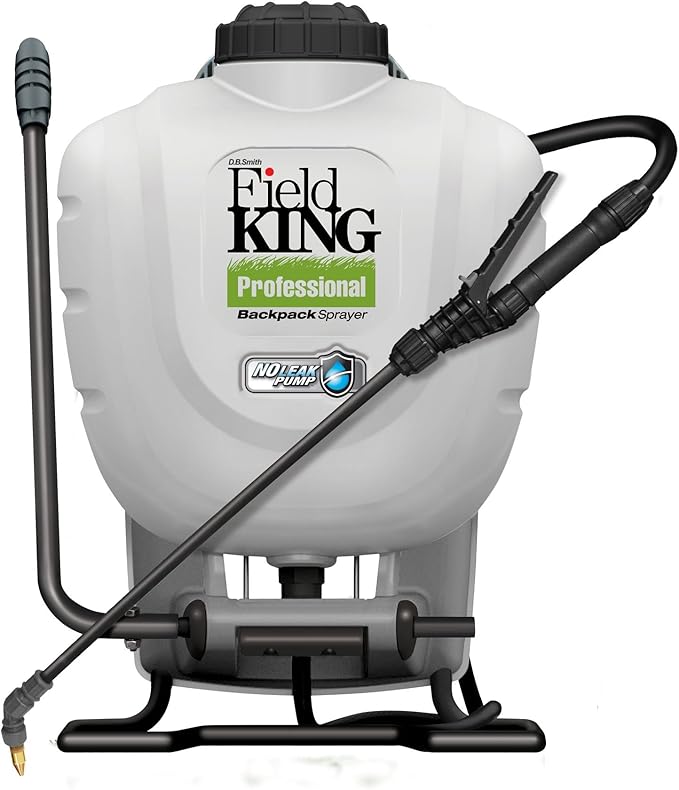 D.B. Smith Field King 190328 Backpack Sprayer, 4 Gallon, & Flexzilla Garden Hose 5/8 in. x 50 ft, Heavy Duty, Lightweight, Drinking Water Safe, ZillaGreen - HFZG550YW-E