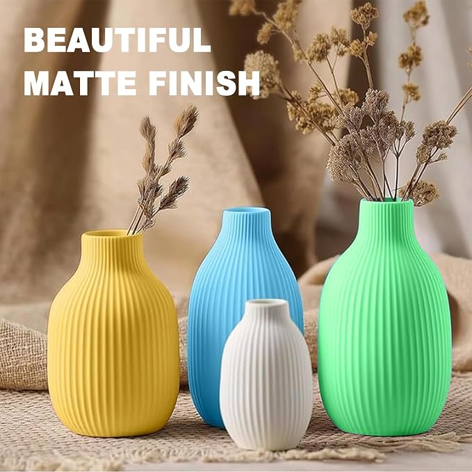 1.75mm Matte PLA Filament 8 Colors 250g 8 Pack, Low Warping Smooth Print 3D Printer Filament for Most FDM Printers
