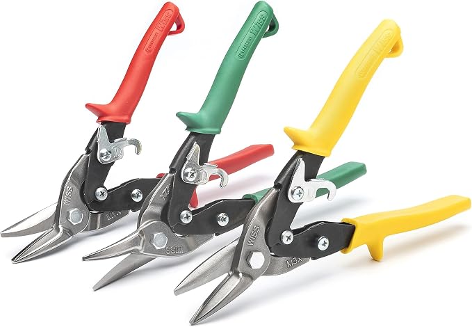 Crescent Wiss 3 Piece MetalMaster Compound Action Aviation Snip Set - M123R