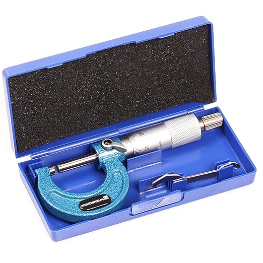Outside Micrometer 0-1" Measuring Range,0.0001" Graduation for Machinists,Professional Precision Tool for Accurate Measurements