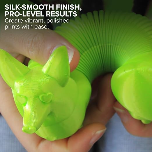 Polymaker Panchroma Silk PLA Filament 1.75mm for 3D Printing, 1kg, Lime | Neatly Wound, High-Gloss Finish PLA, Easy Print & Smooth Feeding, Compatible with Bambu Lab & Most 3D Printers