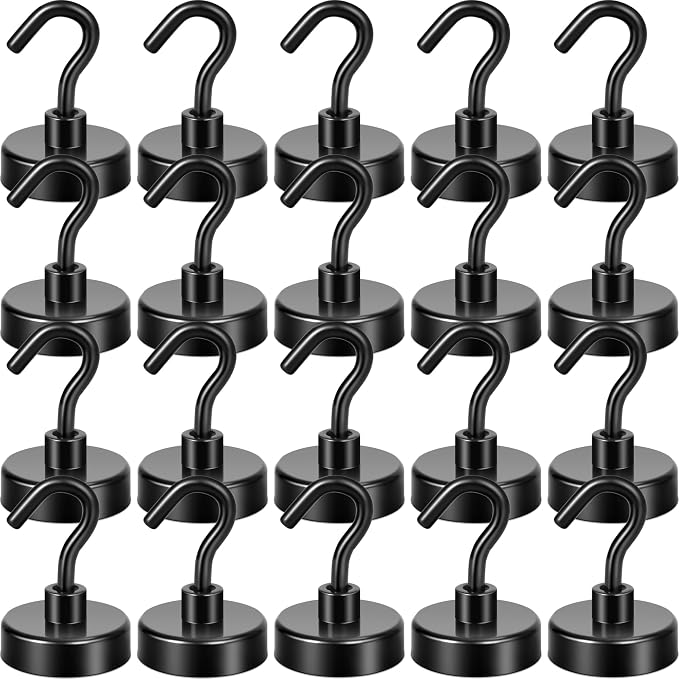 Neosmuk Magnetic Hooks, Cruise Ship Essentials, 26#,Black