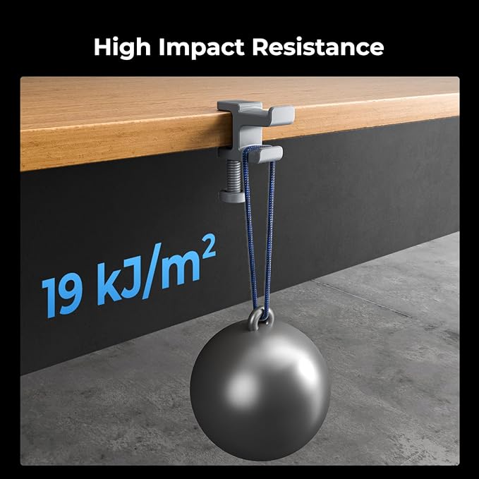 Creality Hyper ABS Filament 1.75mm 4KG, High-Temperature Resistant, High Impact Strength, Stable Printing Performance, +/- 0.05mm Accuracy（Black