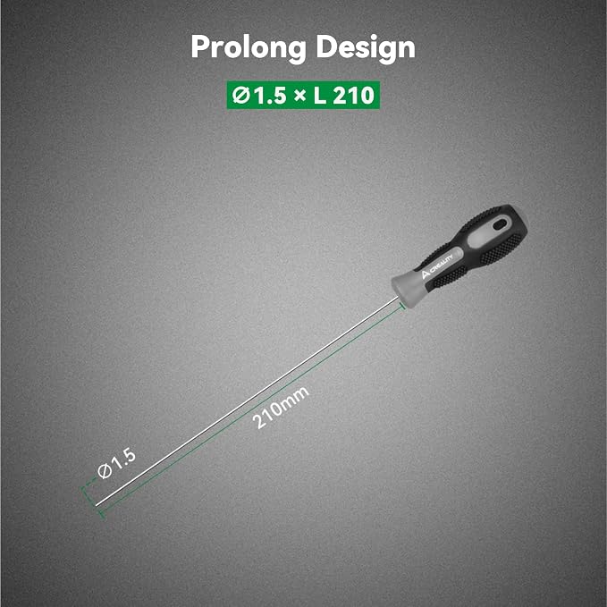 Creality Clog Poke,3D Printer Nozzle Cleaning Kit,Φ1.5mm L210mm Prolong Throat Piercing Needle 3D Printing Tool for 1.75mm Nozzles,Clean Hotend Without Disassembly