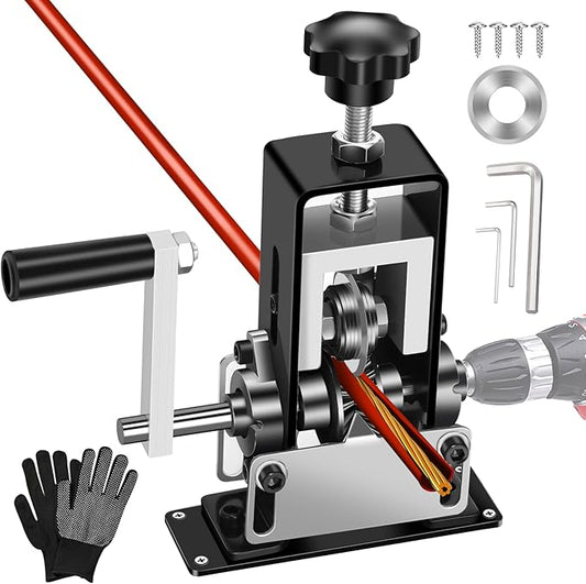 Trivd Frol Manual Wire Stripping Machine, Gauge Wire 0.06"-1", Scrapping Copper Wire Peeler Machine, Drill Powered/Hand Crank Dual-drive Wire Stripper Tool for Scrap Copper Recycling & DIY etc.