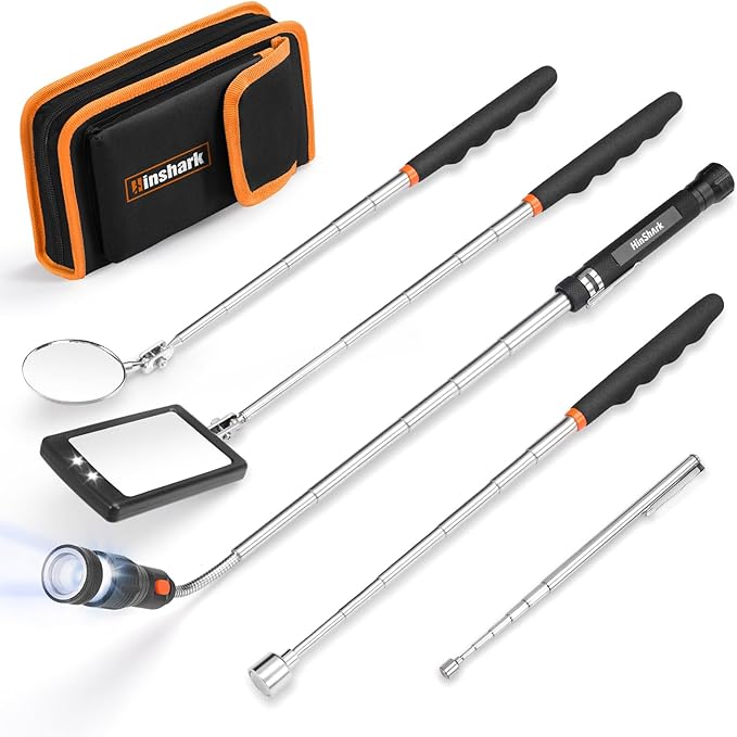 Fathers Day Gift for Husband Dad, Gifts for Men Extendable Telescoping Magnetic Pickup Tools Set, Anniversary Birthday Gift for Men Husband Him, Fathers Day Gift from Daughter Wife, Cool Gadgets Tools