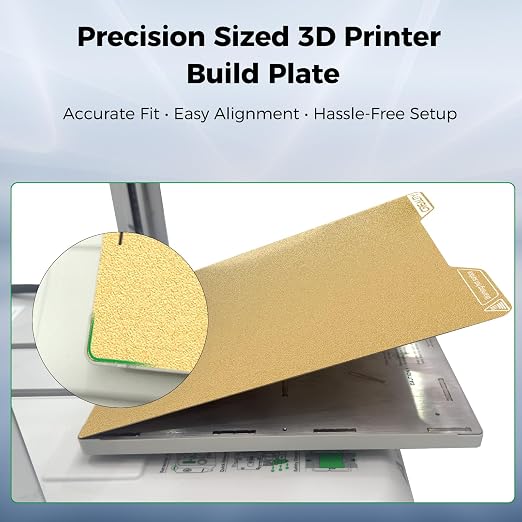Creality Ender 3 V4 Build Plate 225x250mm Textured PEI Coating Spring Steel Magnetic Ender 3 V4 Bed Plate 3D Printer Build Plate for Creality Ender 3 V4
