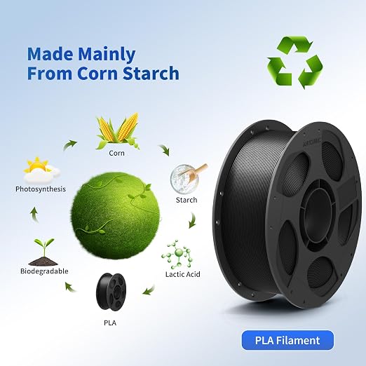Anycubic PLA 3D Printer Filament, Intelligent PLA Filament Enhanced Smart Printing, 3D Printing PLA Filament 1.75mm Dimensional Accuracy +/- 0.02mm, 1KG Reusable Spool (2.2 lbs), Interstellar Violet