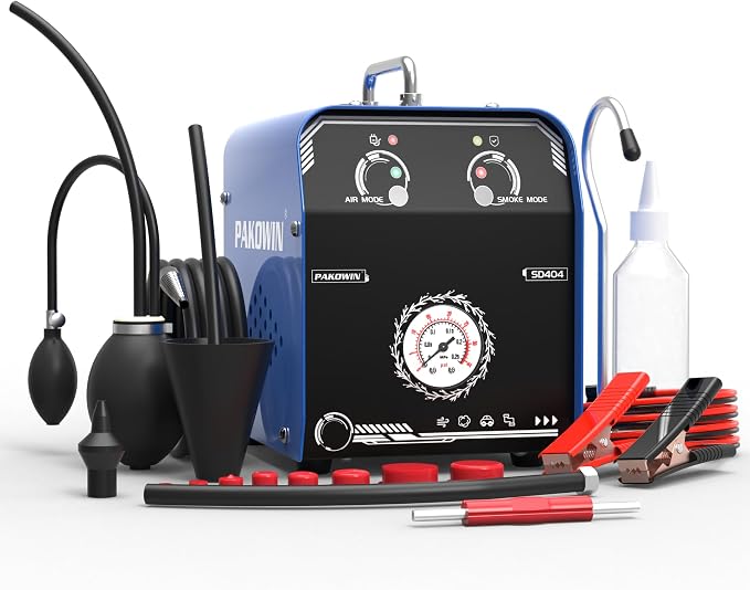 Automotive EVAP Vacuum Smoke Tester - Smoke Diagnostic Tester with Built-in Air Pump for Vehicle Pipe Systems
