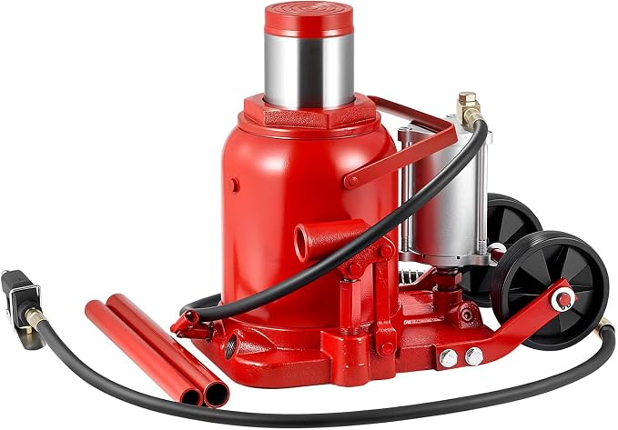 VEVOR Pneumatic Bottle Jack 50T Hydraulic Car Jack Lift Range 27-43cm Air Transmission Jack 110231lbs for Heavy Duty Vehicles