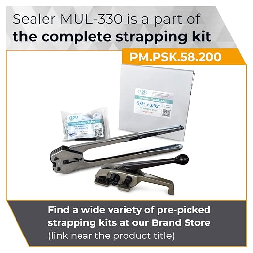Teknika MUL-330 Heavy Duty Sealer for PET Strapping, 5/8" Strap Width