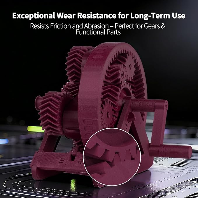 IEMAI Carbon Fiber PETG Filament 1.75mm Matte Red 1KG, PETG-CF 3D Printer Filament with Dimensional Stability & Low Warpage, High Stiffness, Heat Resistant, Easy Print