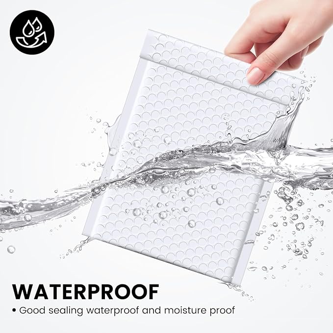 Fuxury Bubble Mailers 6x10" White Padded Envelopes 1000Pack Strong Adhesion Thick Padded Mailers for Small Business Mailing Small Items,Jewelry,Makeup