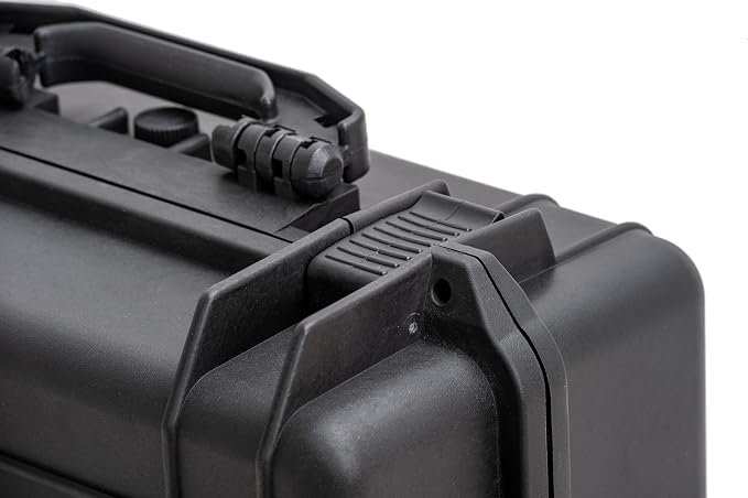 MEIJIA Portable All Weather Waterproof Camera Case with Customized Fit Foam,Fit Use of Drones,Camera,Equipments,Pistols,Elegant Black(18.3 ”x14.57”x8.66”)