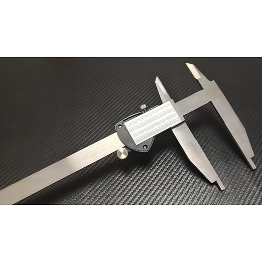 12 Inch Digital Caliper Long Jaw Caliper with 3.5" Jaw Depth Calipers Measuring Tool All-Metal Frame Large LCD Screen 0.0005"/ 0.01mm Resolution (12"/ 300mm)