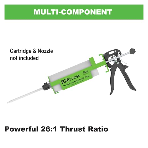 Albion Engineering Company B26T1500X 1500 Series B-Line Manual Multi-Component Cartridge Epoxy Adhesive Gun, 1:1 Ratio (750 x 750 ml)