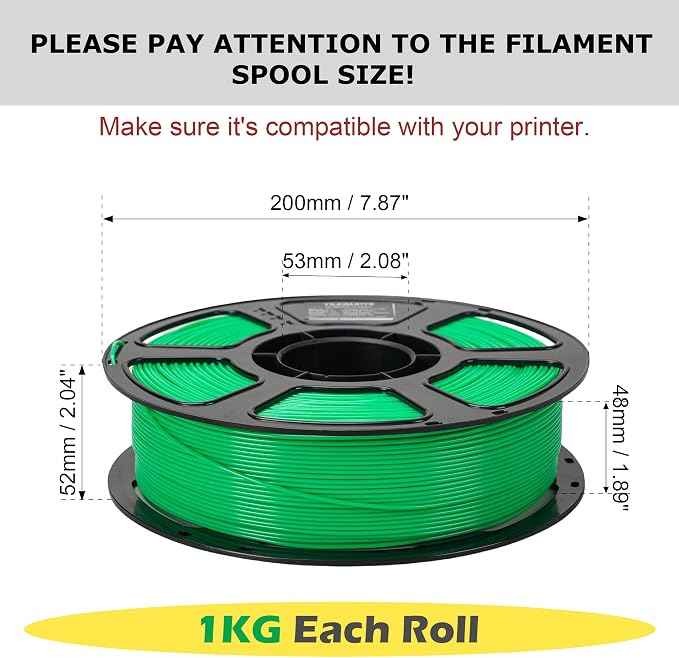 PLA+ Filament 1.75mm Bundle 6KG, 3D Printer PLA Plus Filament Set, Dimensional Accuracy +/- 0.02mm, Individually Vacuum Packed, PLA Pro 3D Printing Filament Pack, 6 Spools 1KG Each