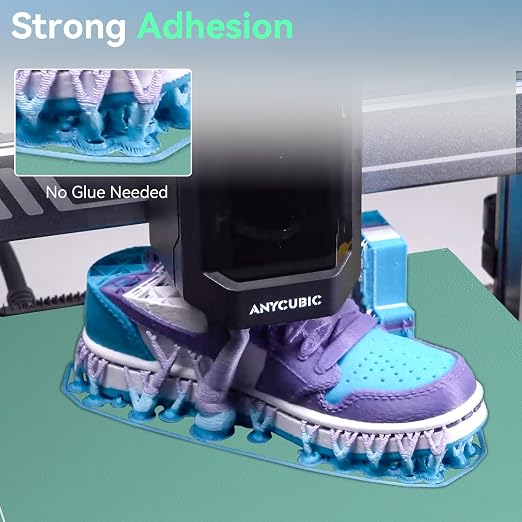 Energy-Saving Kobra 3 Cold Build Plate 256*268mm Double Sided Glossy+Matte Low-Temperature Strong-Adhesion Platform Compatible with ANYCUBIC Kobra 3&Kobra 3 V2 Combo 3D Printers(No Glue Required)-1PCS