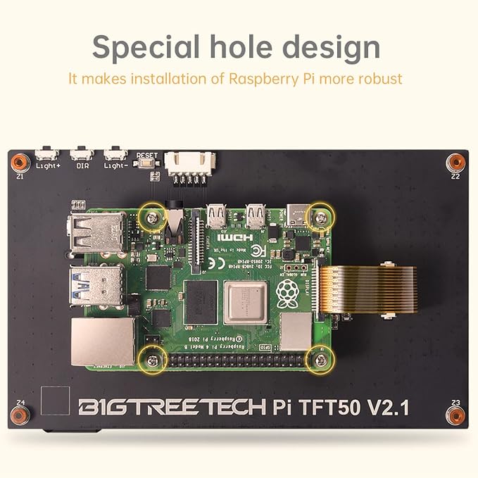 BIGTREETECH Upgrade PITFT50 V2.1 Graphic Smart Display DSI Interface 5 inch LCD Touch Screen Suitable for Raspberry-Pi