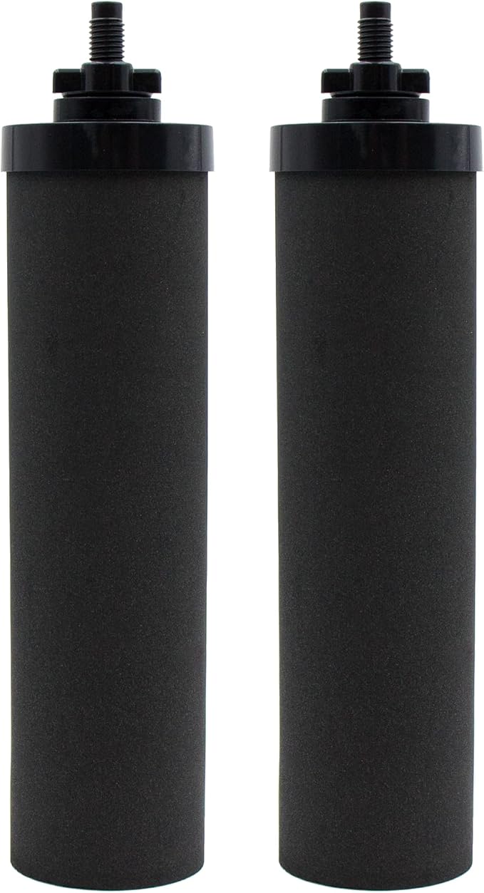 Water Filter Replacement for Berkey® BB9-2 Black Carbon Filters | Compatible with Berkey Gravity Water Filter System, Pack of 2