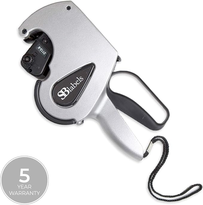 SBLabeler Price Gun/One Line Pricing Gun/Pre-Loaded Roll of White Labels and Instruction Sheet