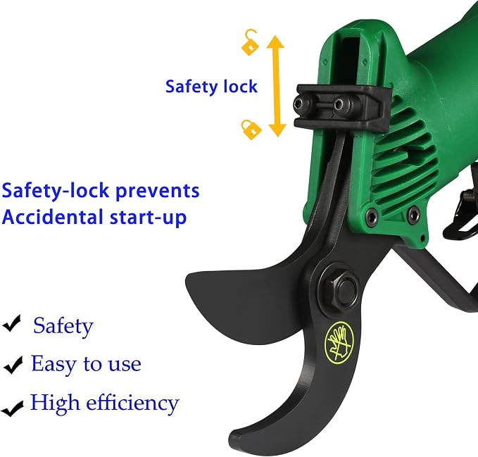 Air Powered Pruning Shears Yard Tree Branches Cutter Pneumatic Gardening Scissors
