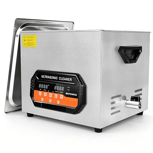 Ultrasonic Cleaner 15L 360W Digital Ultrasonic Cleaning Machine with Upgraded Degassing & Gentle Mode, 40kHz, with Heater & Timer for Tools, Jewelry, Watches, Glasses, Dentures, Small Parts
