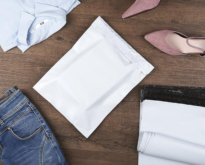 Metronic Poly Mailers 6x9 1200 Pack White, Small Shipping Bags Bulk Mailing Envelopes for Small Business, Mailers Poly Bags for Shipping Self Seal Waterproof, Mailing Bag Packaging Bags